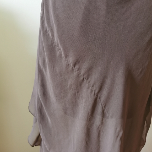 Marineblu Brown Strapless High Low Dress Size L - Picture 4 of 11